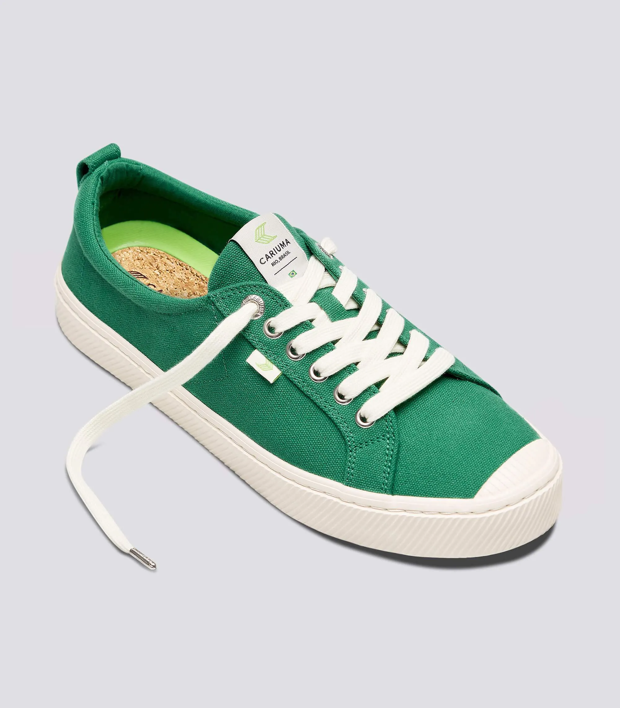 OCA Low Green Canvas Sneaker Women