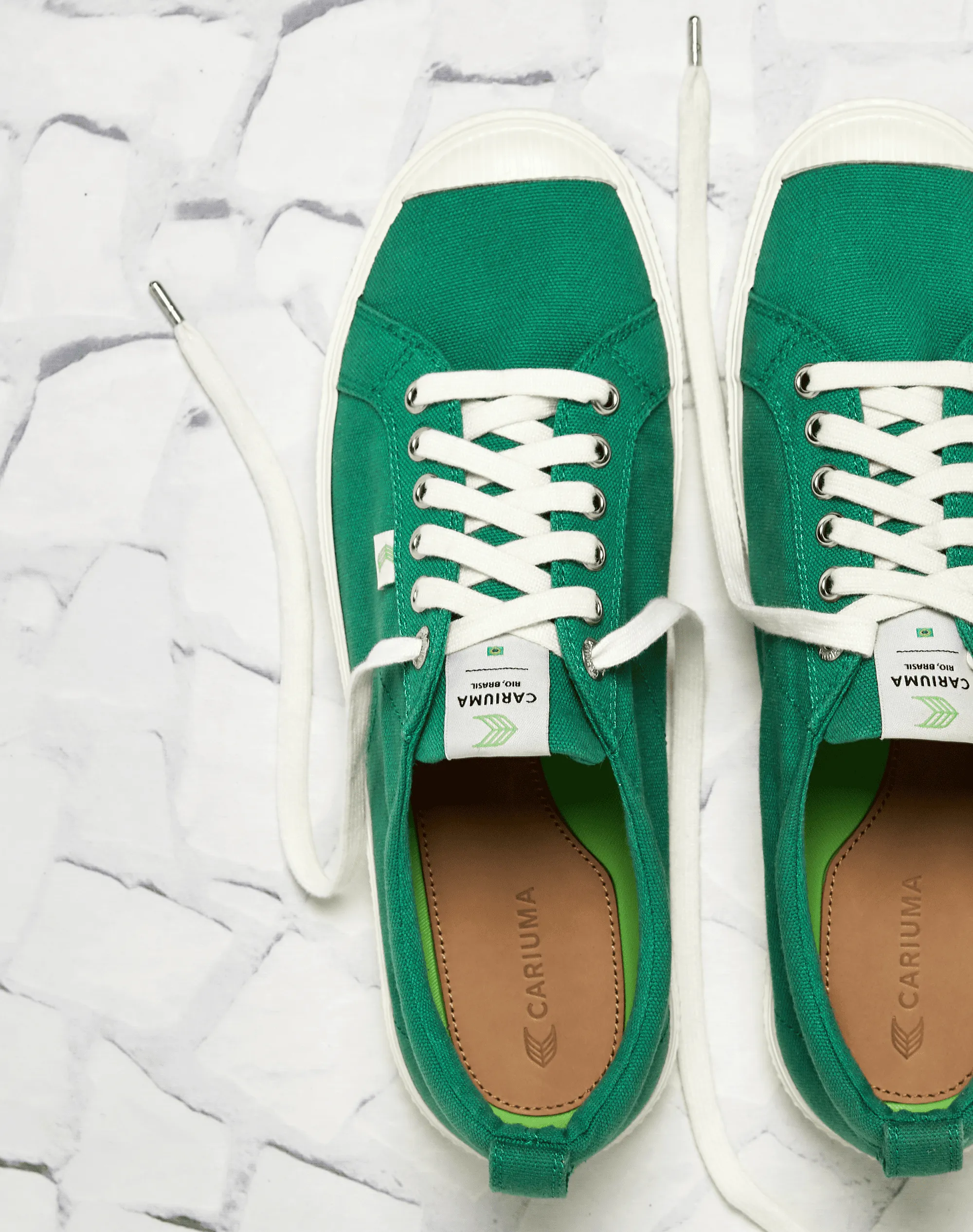 OCA Low Green Canvas Sneaker Women