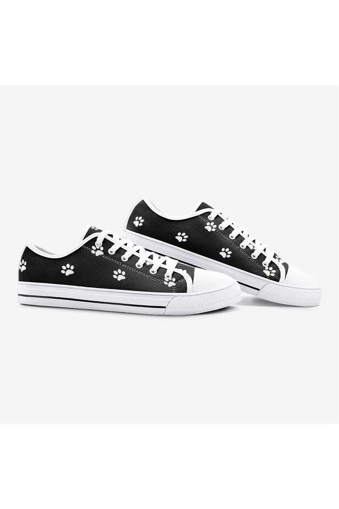 Paw Print Unisex Low Top Canvas Shoes