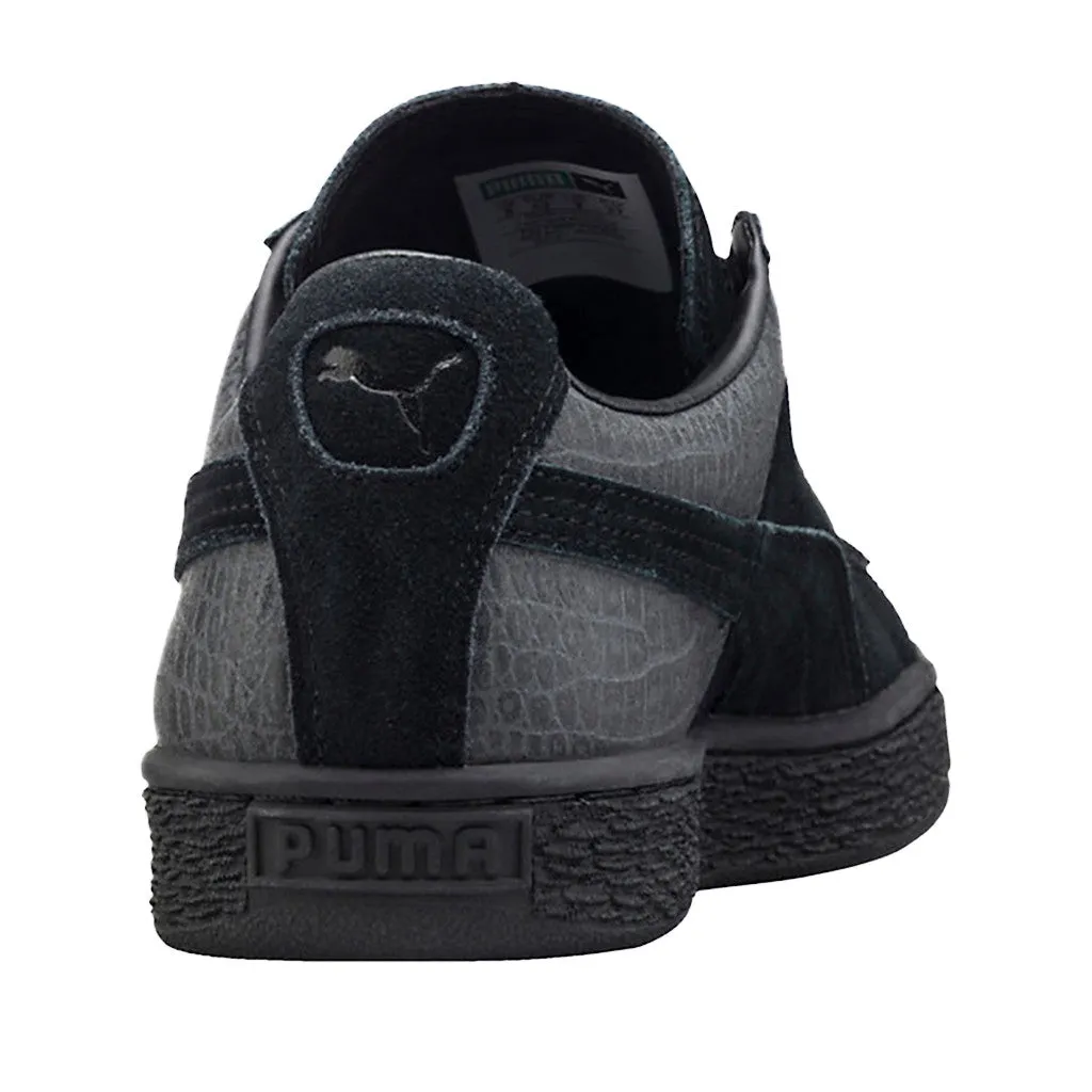 Puma Suede Classic Casual Emboss Sneaker in Puma Black