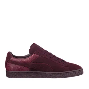 Puma Suede Classic Casual Emboss Sneaker in Winetasting