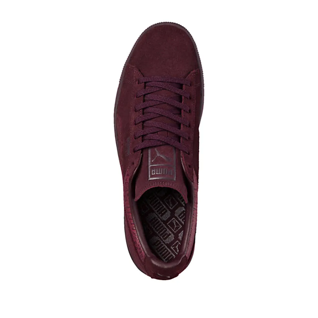 Puma Suede Classic Casual Emboss Sneaker in Winetasting