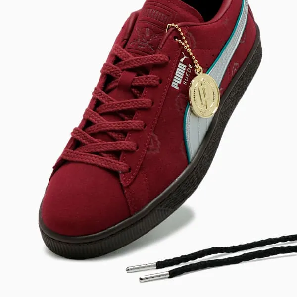 PUMA x ONE PIECE Suede Red-Haired Shanks Mens Sneakers - Team Regal Red-PUMA Silver