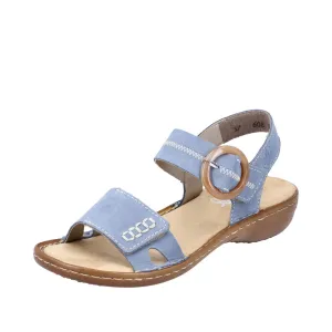 Rieker women Blue sandal 608Z3-14