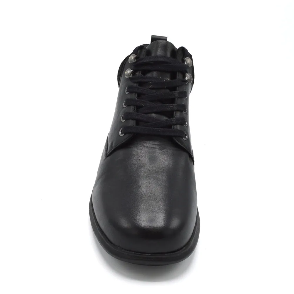 Ronnie - Mens Extra Wide Lace Up Walking Boot - 6V (6E-8E) Fitting - Black