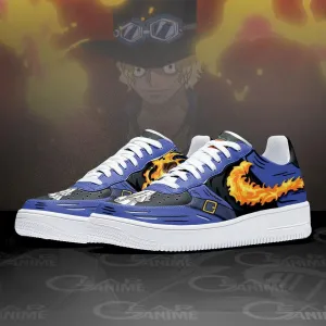 Sabo Air Sneakers Custom Mera Mera OP Anime Shoes