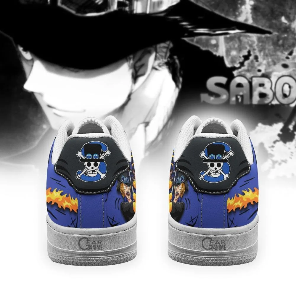 Sabo Air Sneakers Custom Mera Mera OP Anime Shoes