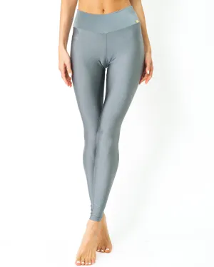 Samba Ultra-Stretch UV Protected Compression Leggings - Zinc