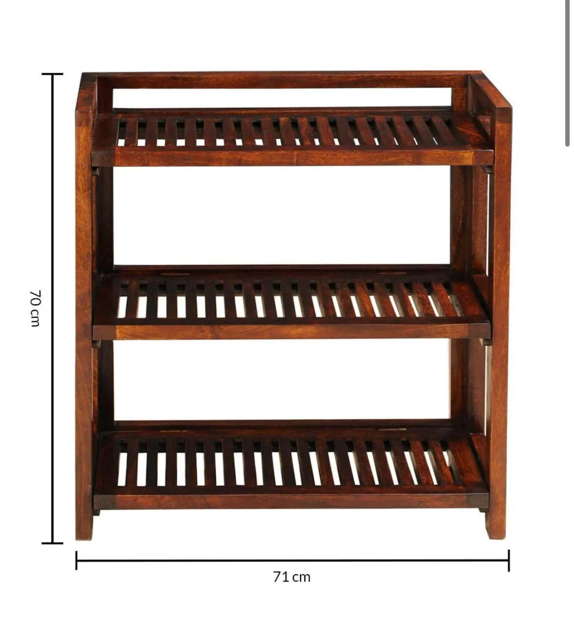 Seattle Mango Wood Shoe Rack