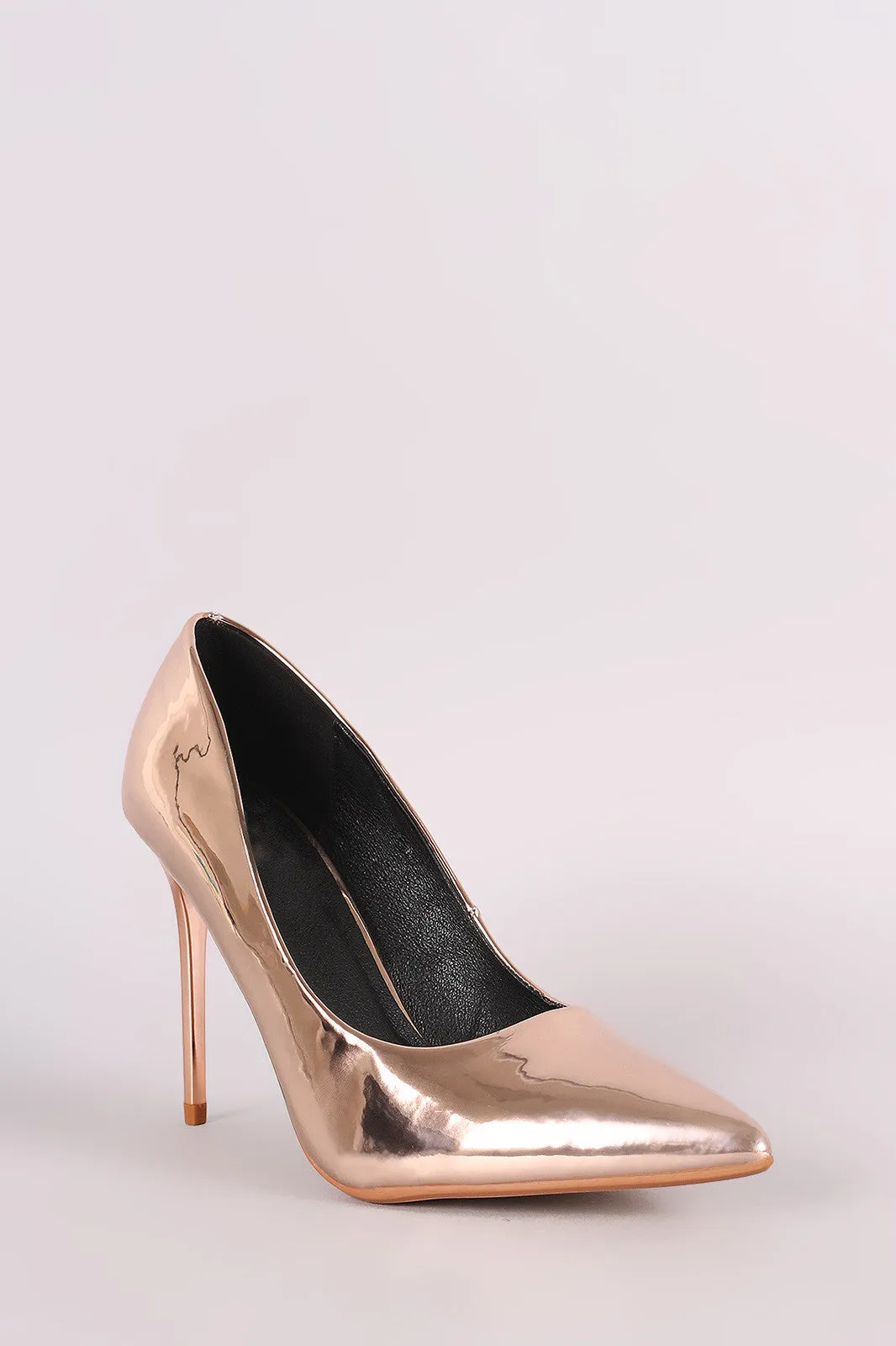 Shiny Patent Pointy Toe Stiletto Pump