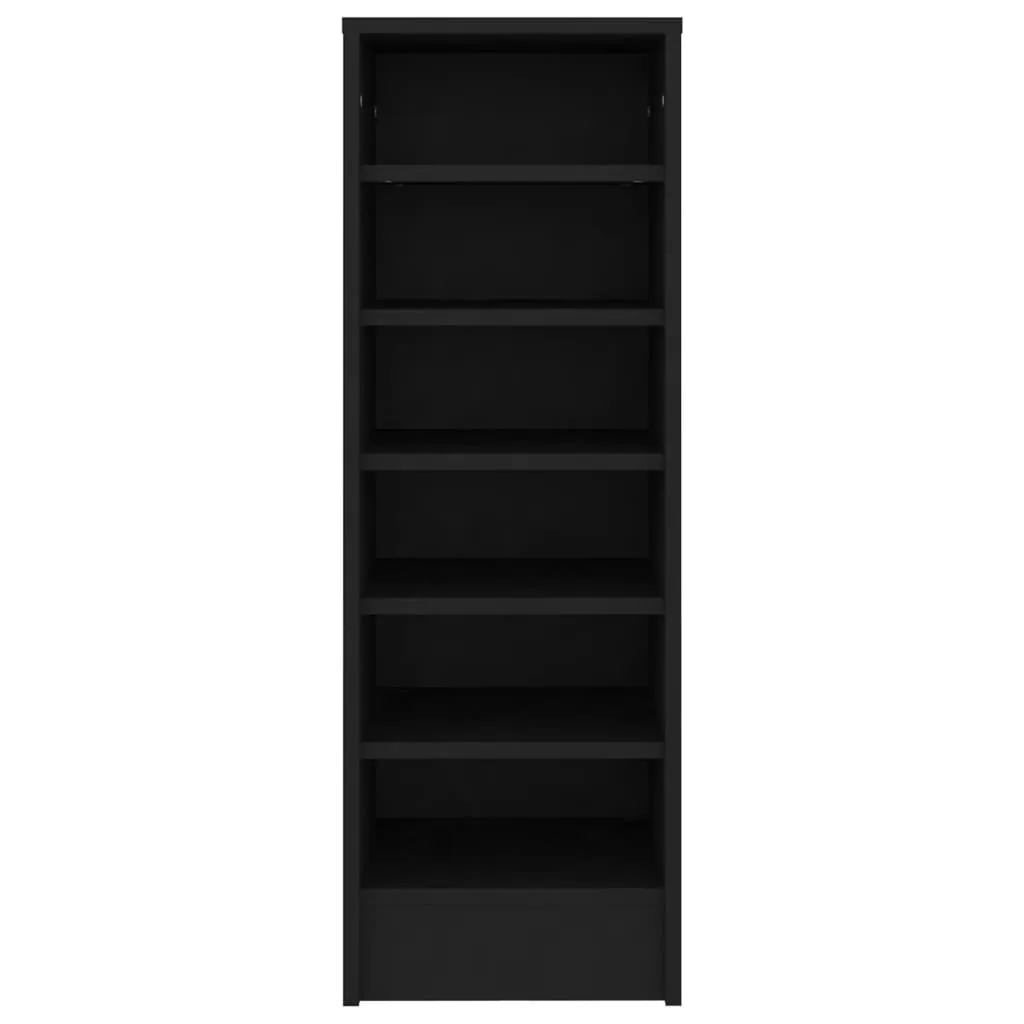 Shoe Cabinet Black 31.5x35x90 cm Engineered Wood