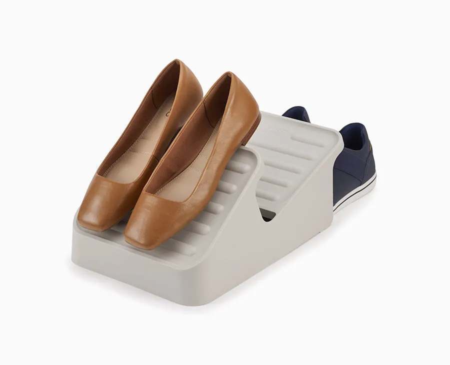 Shoe-In™ Space-saving Ecru Shoe Rack