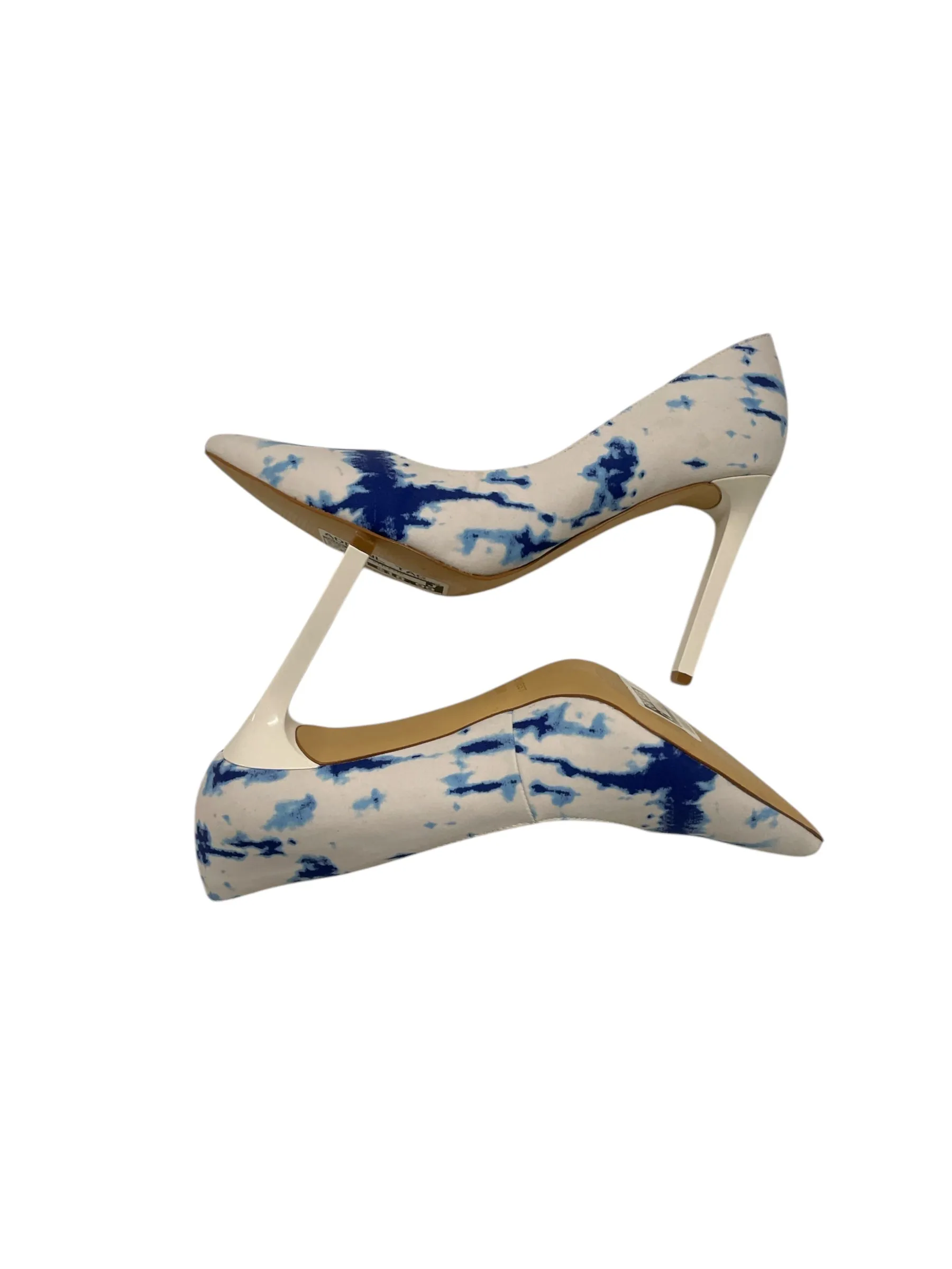 Shoes Heels Stiletto By Nine West In Blue & White, Size: 8.5