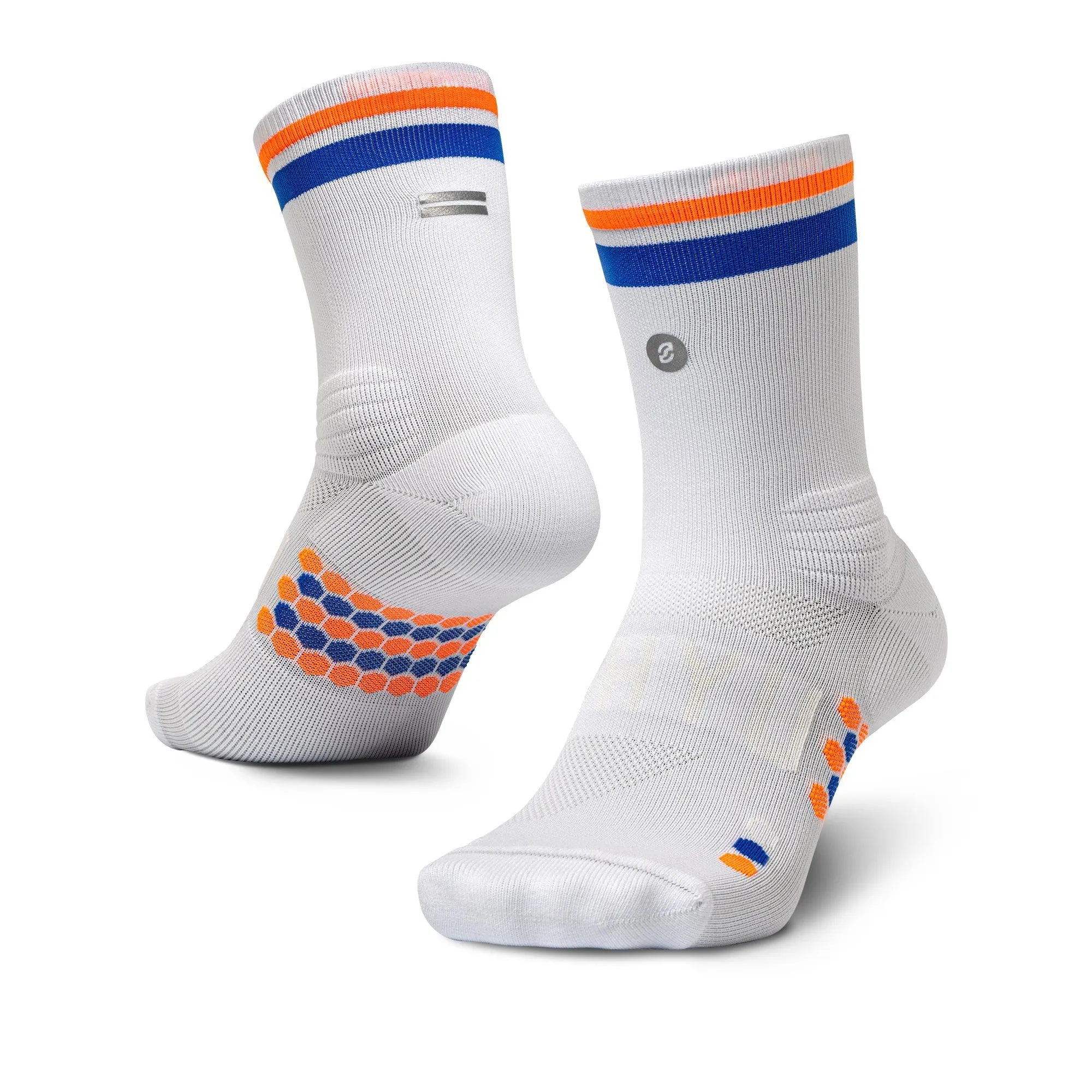 Shyu Racing Sock - White | Blue | Orange