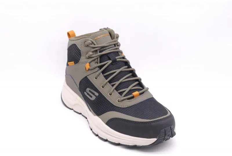 Skechers scarpa da Trail da uomo Escape Plan 2.0 Woodrock 51705 OLBK verde oliva-nero