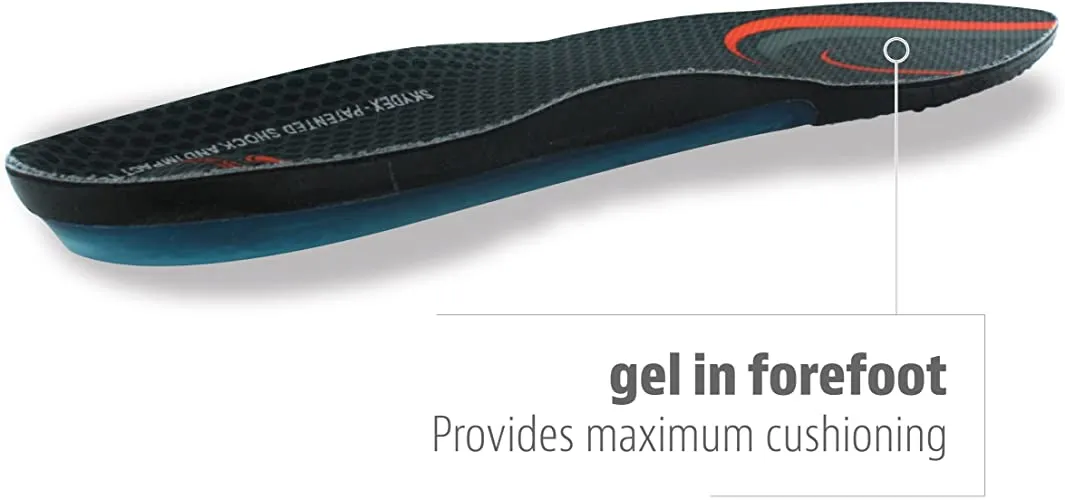 Sof Sole Insoles Men's AIRR Performance Full-Length Gel Shoe Insert