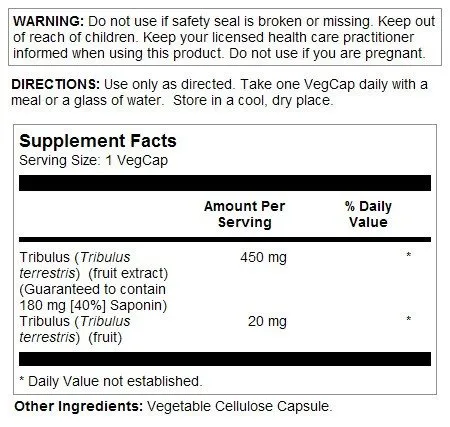 Solaray Tribulus Extract 60 Capsule