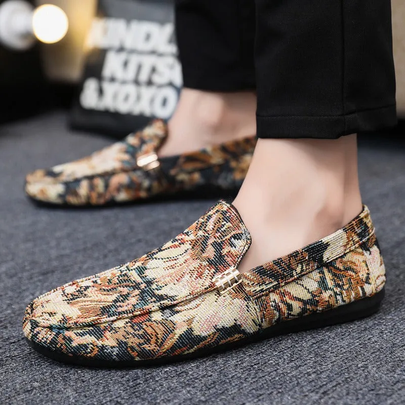 Spring and summer casual shoes, trendy shoes, men's slip-on shoes, men's slip-on shoes, slip-on shoes, trendy slip-on men's shoes, cloth shoes