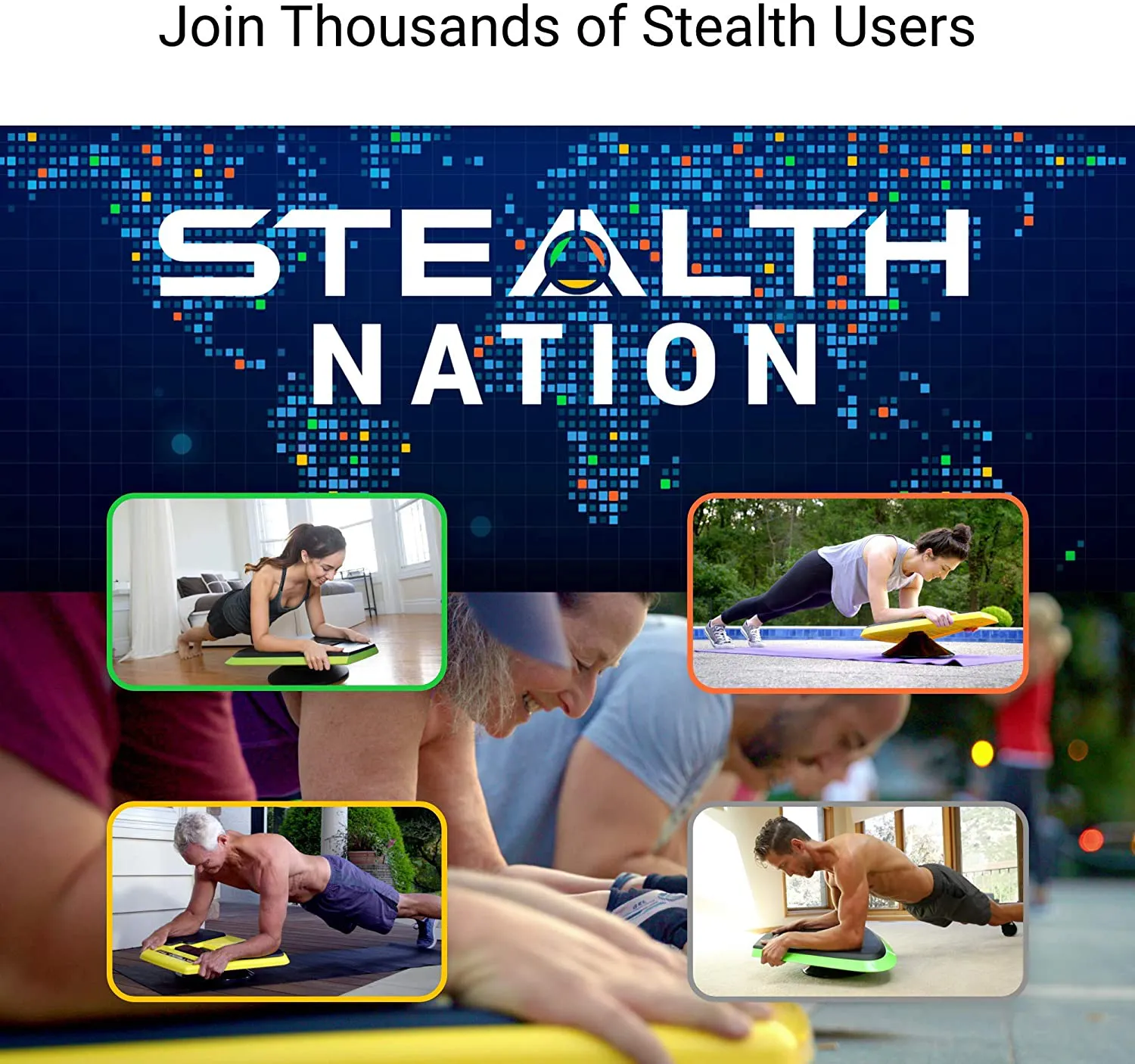 Stealth Core Trainer - Get a Lean Strong Core Playing Games On Your Phone; Free iOS/Android App; 4 Free Mobile Games Included; Dynamic Core Training; Increase Energy & Lose Body Fat in 3 Min/Day (Yellow)…