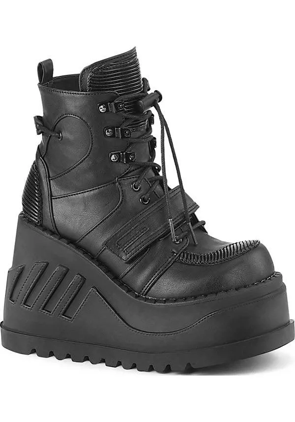 STOMP-13 [Black] | PLATFORM BOOTS [PREORDER]