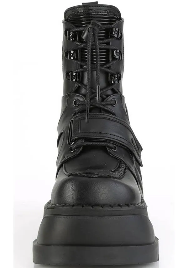 STOMP-13 [Black] | PLATFORM BOOTS [PREORDER]