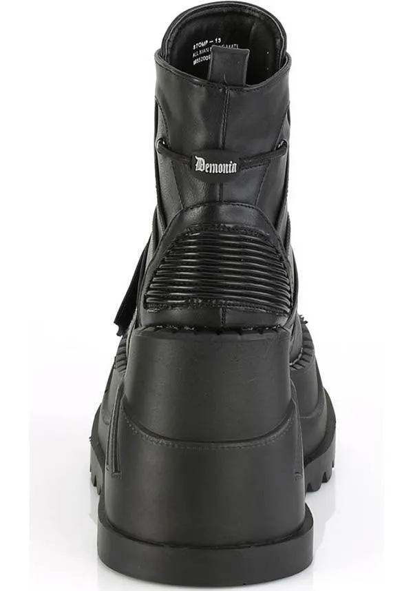 STOMP-13 [Black] | PLATFORM BOOTS [PREORDER]