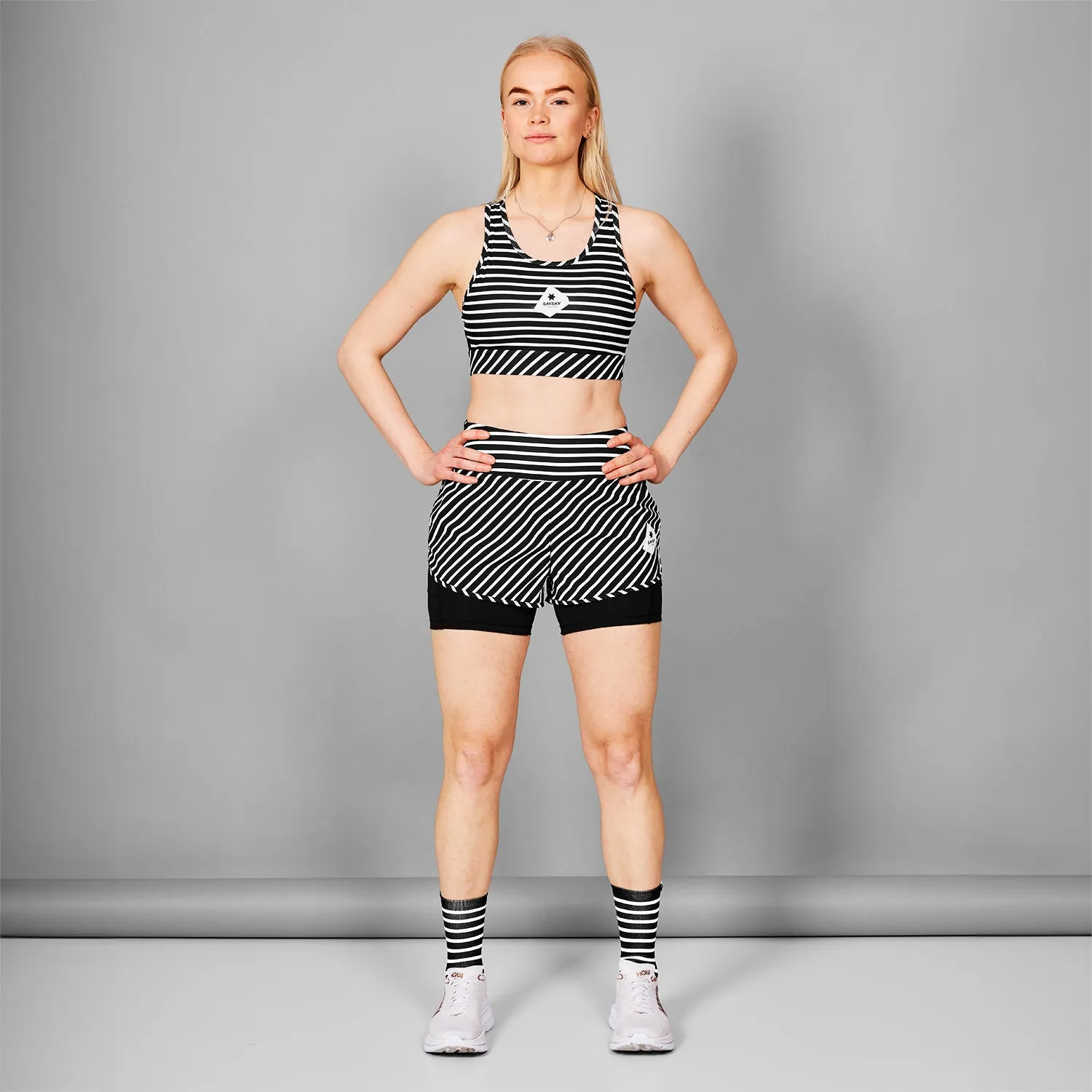 Stripe Combat Sports Bra