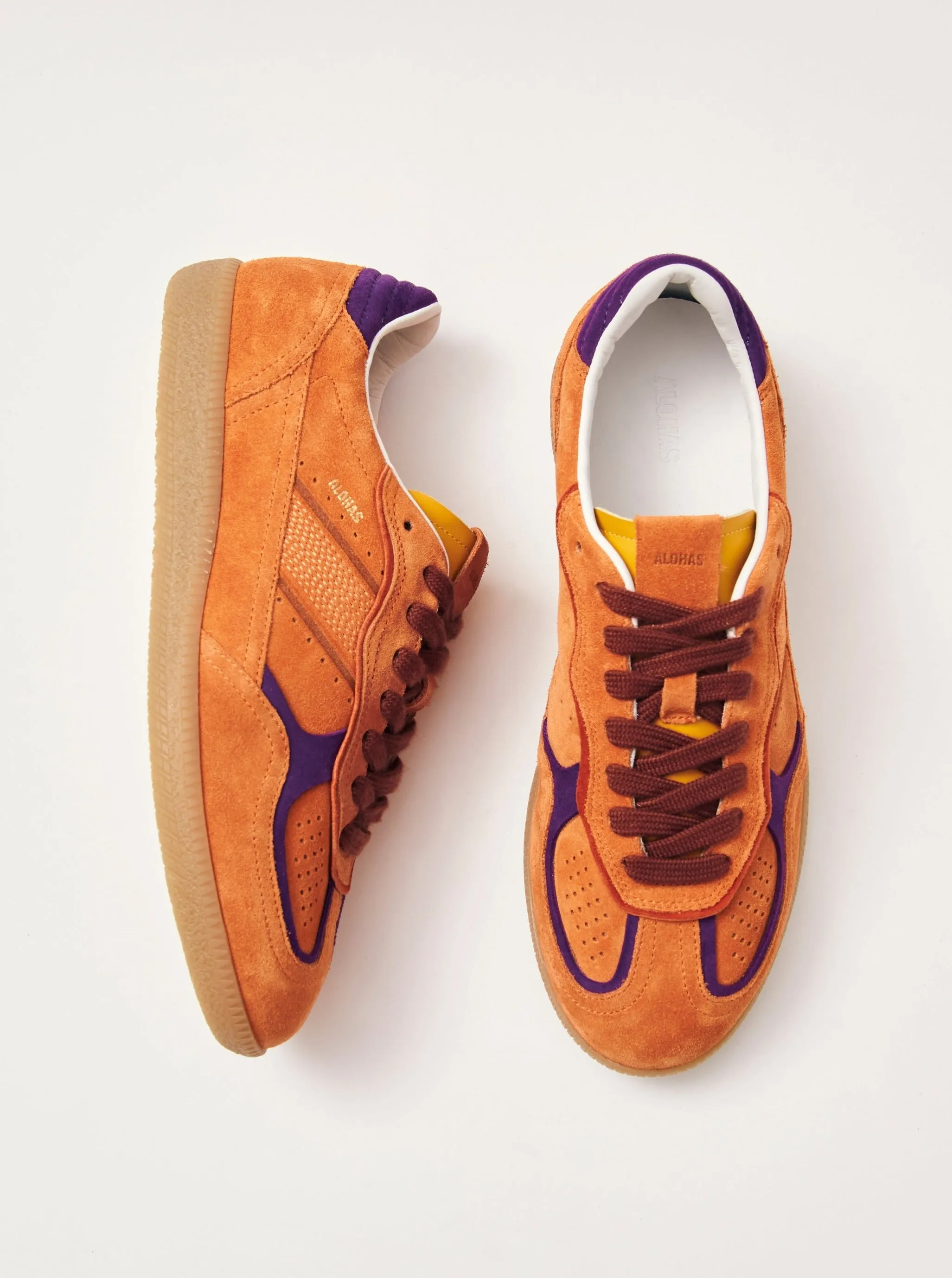 Tb.490 Rife Orange Leather Sneakers