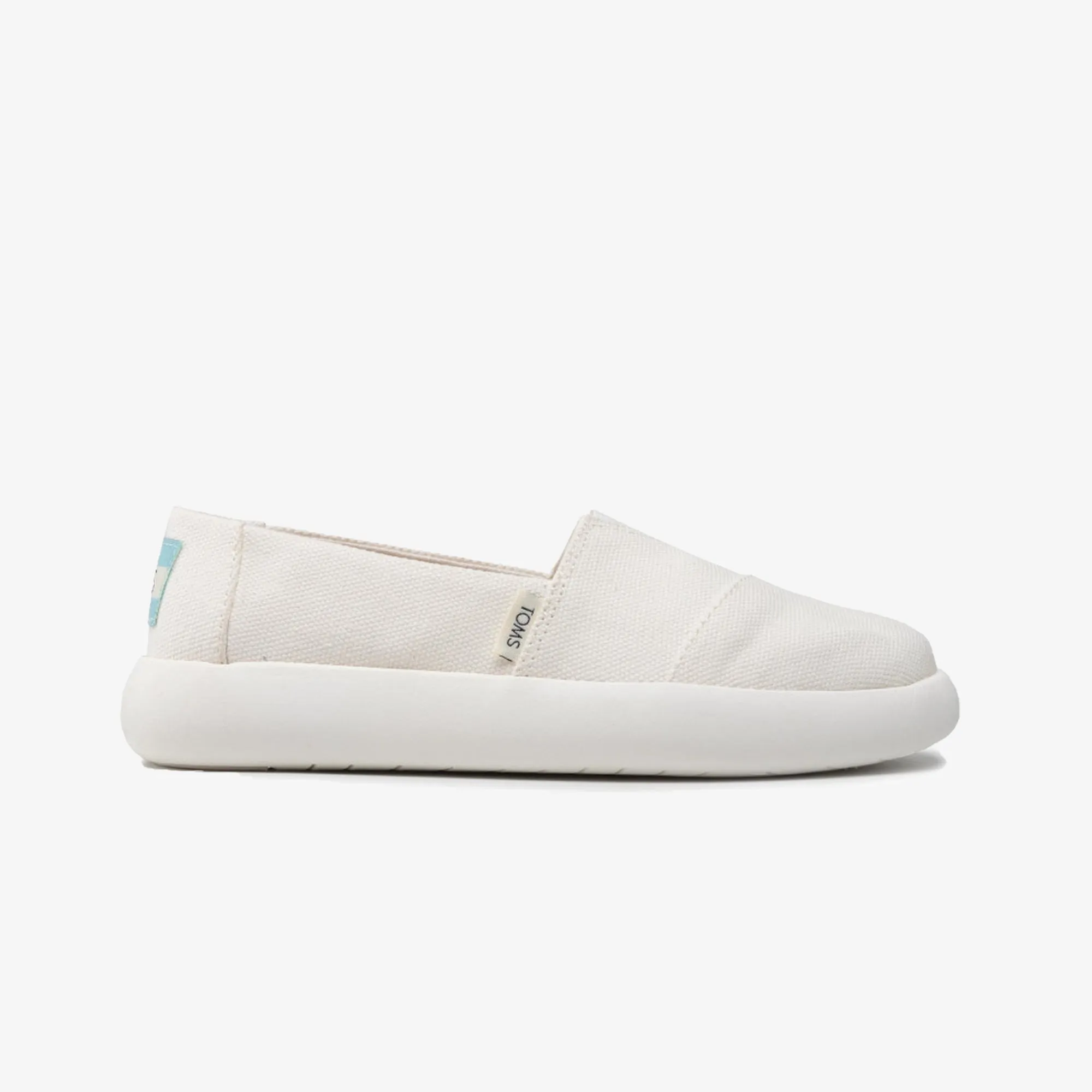 Toms | WMN'S MALLOW ALPARGATA  { WHITE