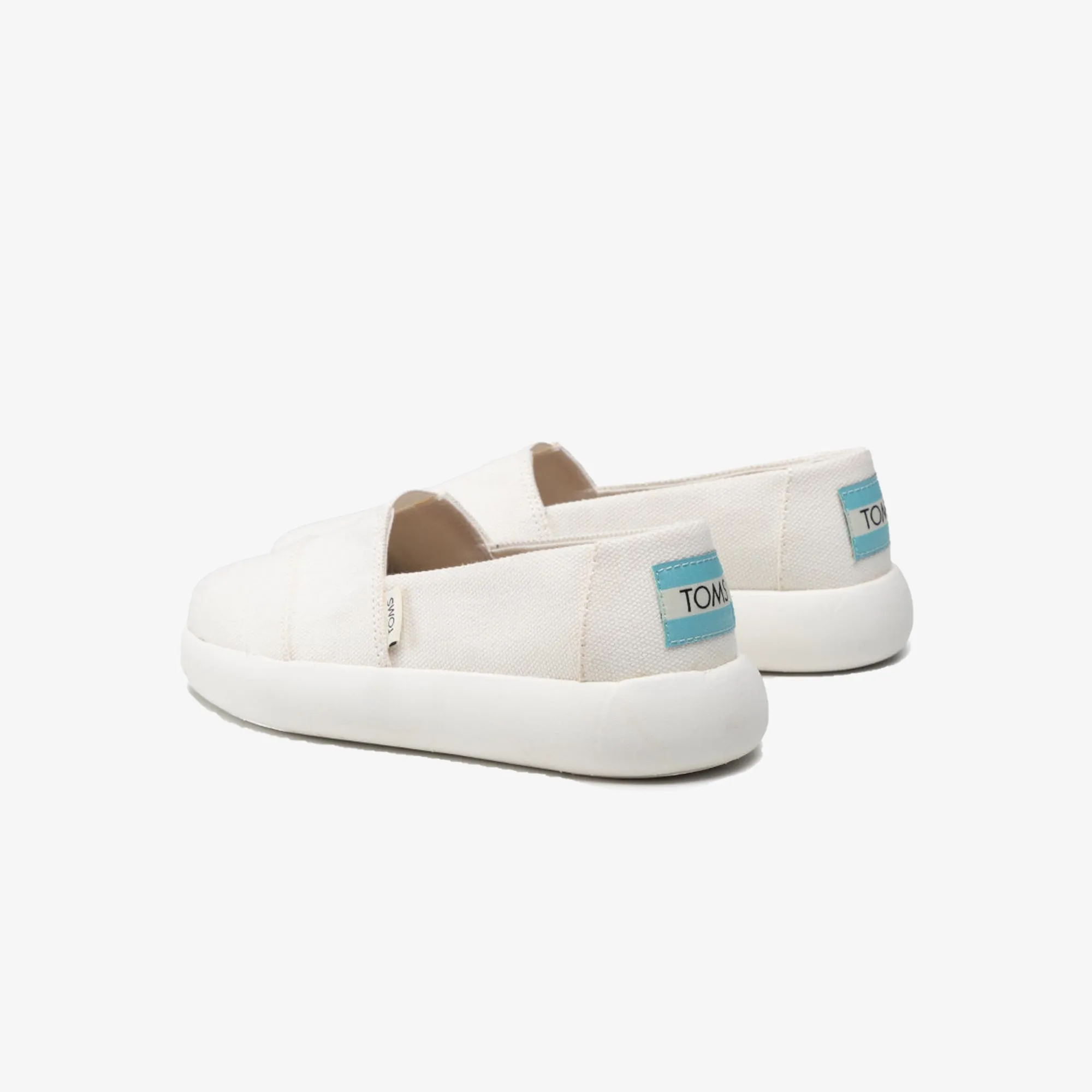 Toms | WMN'S MALLOW ALPARGATA  { WHITE