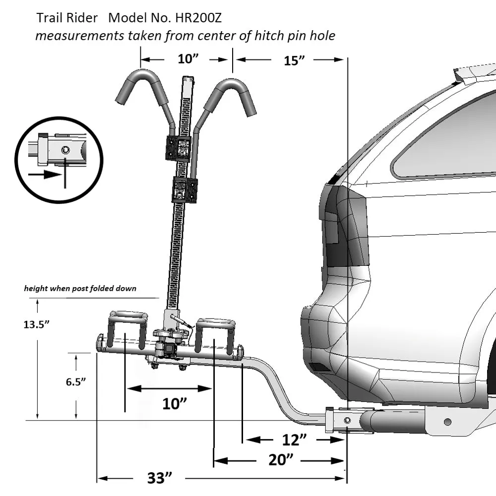 Trail Rider Hitch Bike Rack