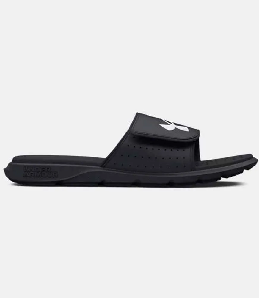 UA Ignite Slides in Black by Under Armour