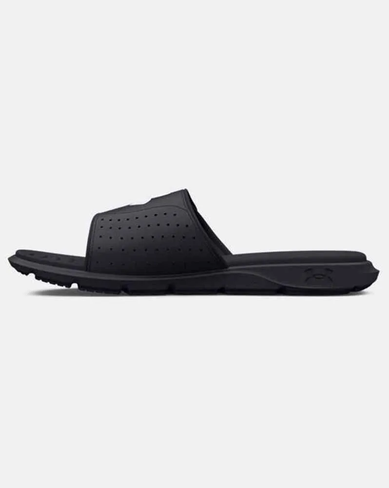 UA Ignite Slides in Black by Under Armour