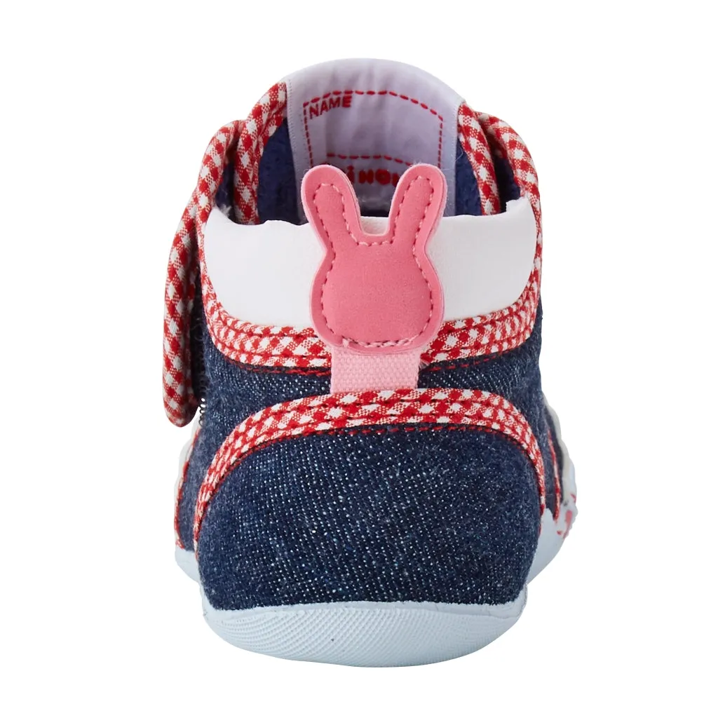 Usako Bunny Denim First Walker Shoes