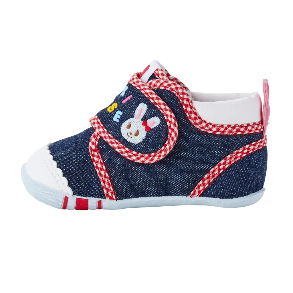 Usako Bunny Denim First Walker Shoes