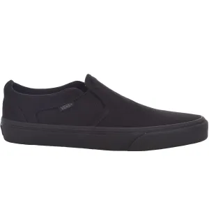 Vans Mens Asher Canvas Trainers - Black