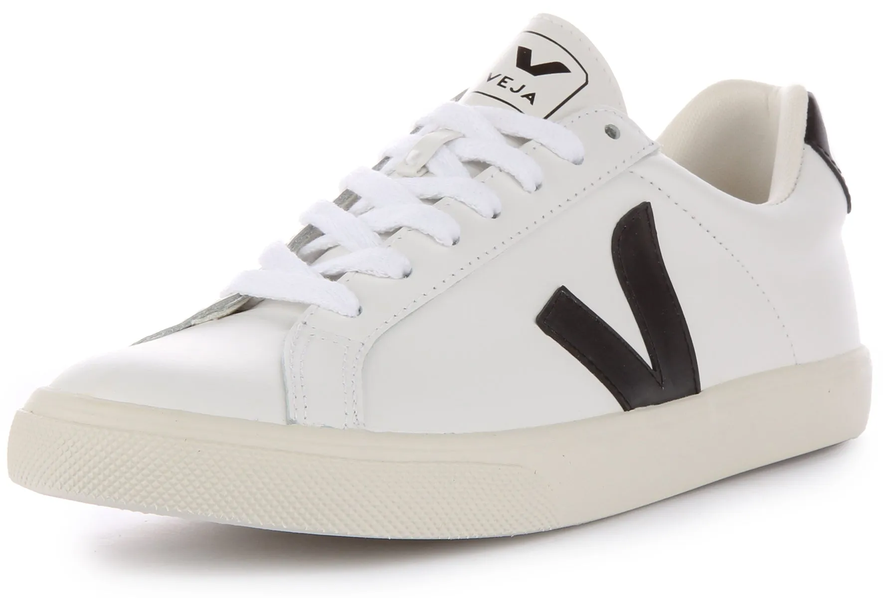 Veja Esplar Leather In White Black For Women