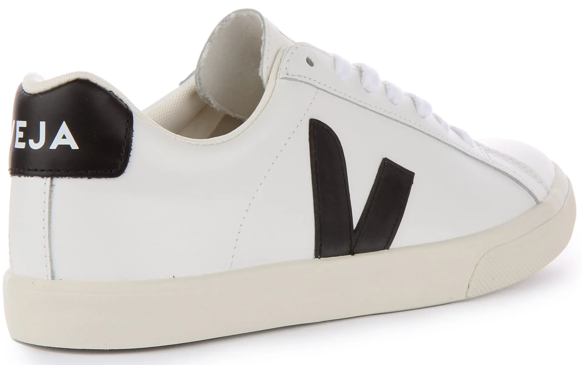 Veja Esplar Leather In White Black For Women