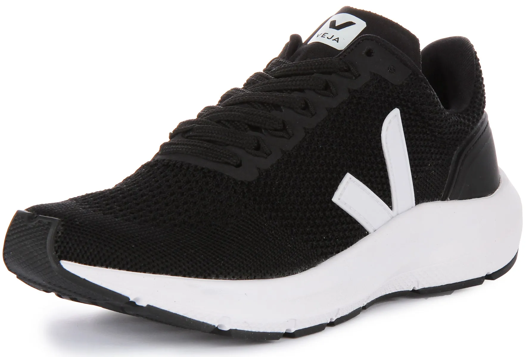 Veja Marlin V Knit In Black White For Men