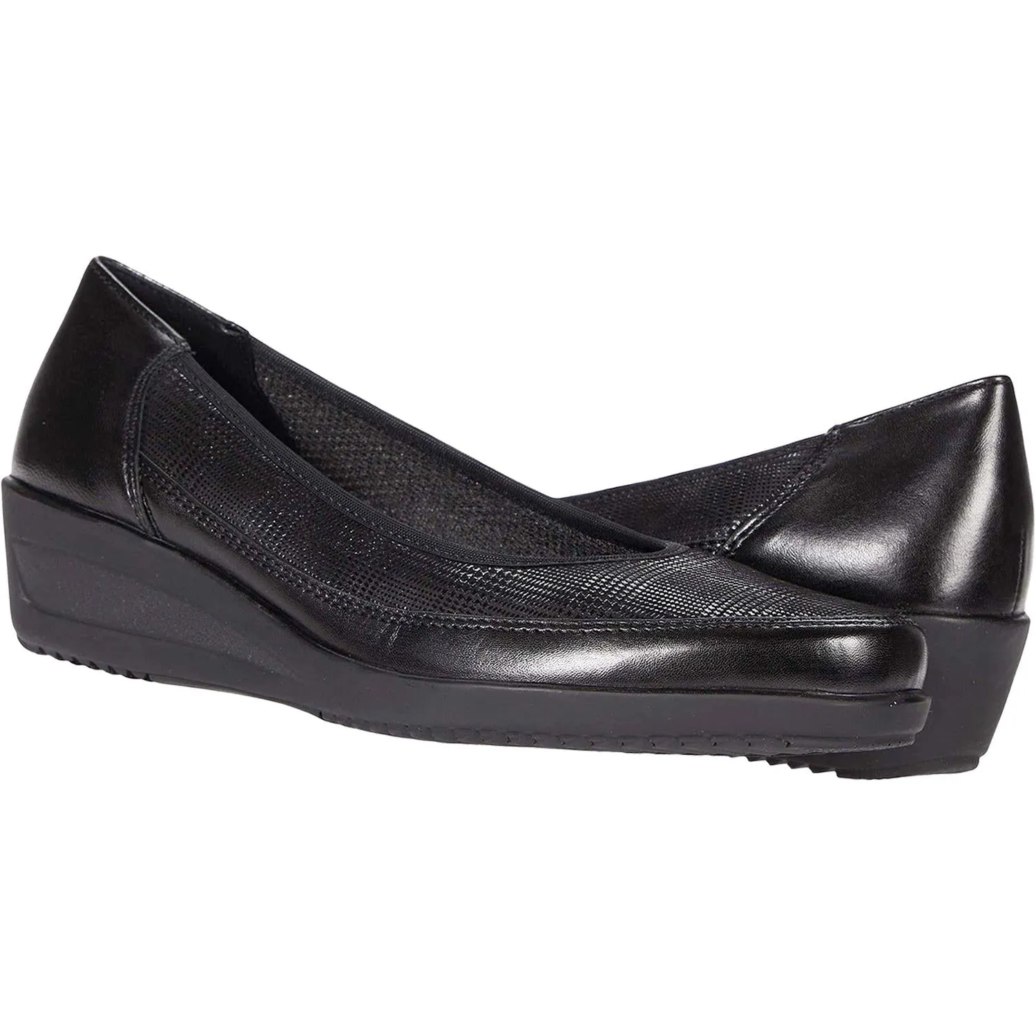 Women's Ara Shoes Zoelle Black Nappasoft/Glenkid Leather/Patent