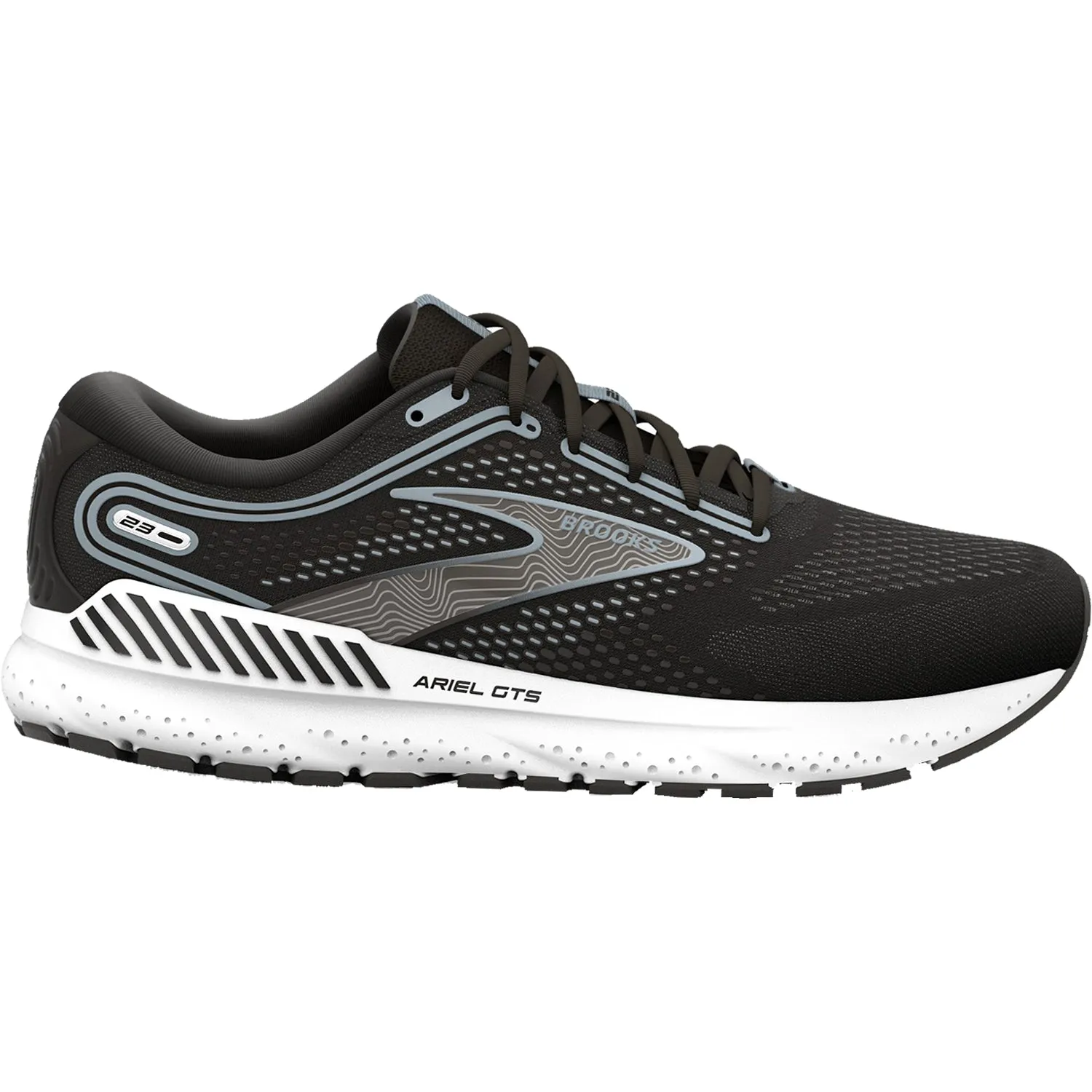 Women's Brooks Ariel GTS 23 Black/Grey/White Mesh