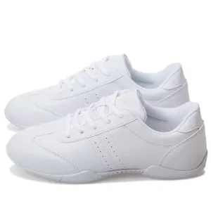 Youth Girls White Cheerleading Dancing Shoes Athletic Training Tennis Walking Lightweight Competition Cheer Sneakers