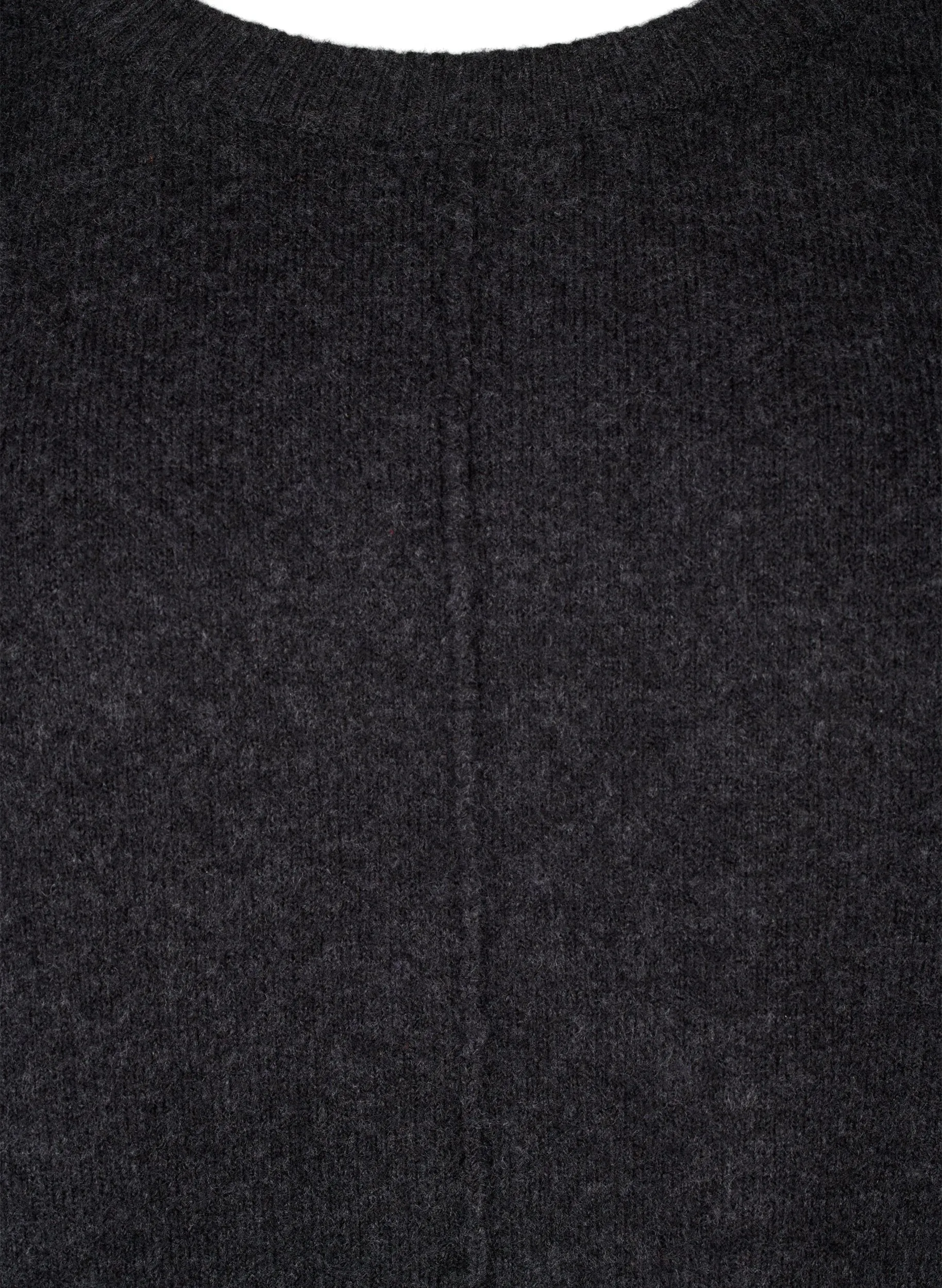 Zizzi Vista Knit Jumper in Dark Grey